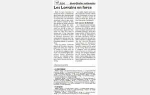 Article du Républicain Lorrain le 26 février 2015 en rublique  Sport .